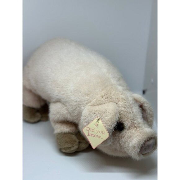 Dakin Applause Huggables Lilly Pig 8.25" Beanie Plush Toy Soft Stuffed Animal - Picture 5 of 10